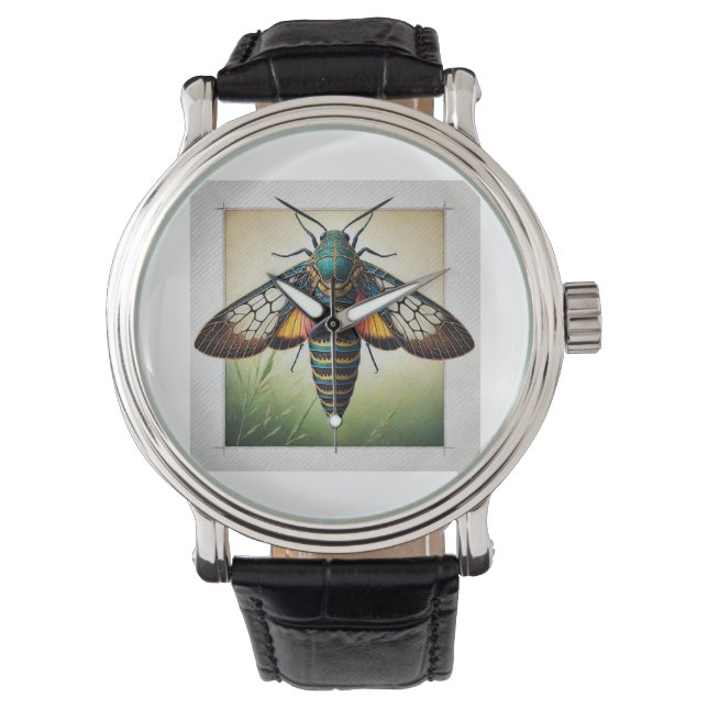 Nyceryx 240824IREF210 - Watercolor Armbanduhr (Vorderseite)