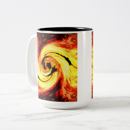 NYCHorizon Zweifarbige Tasse (Vorderseite Links)