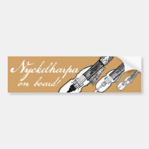 Nyckelharpa Autoaufkleber