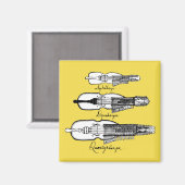 Nyckleharpa-Magnet Magnet (Vorderseite/Rückseite)