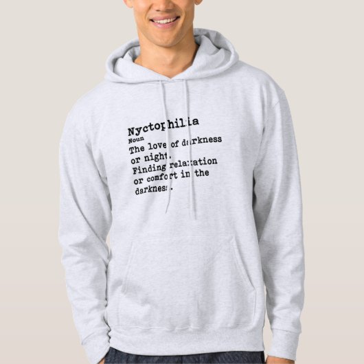Nyctophilia: Hellfarbene Hoodies (Vorderseite)