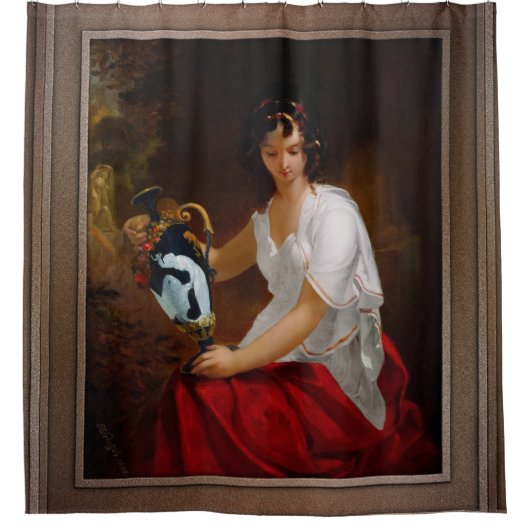 Nydia, das Blinde Mädchen von Pompeji Duschvorhang (Vorderseite)