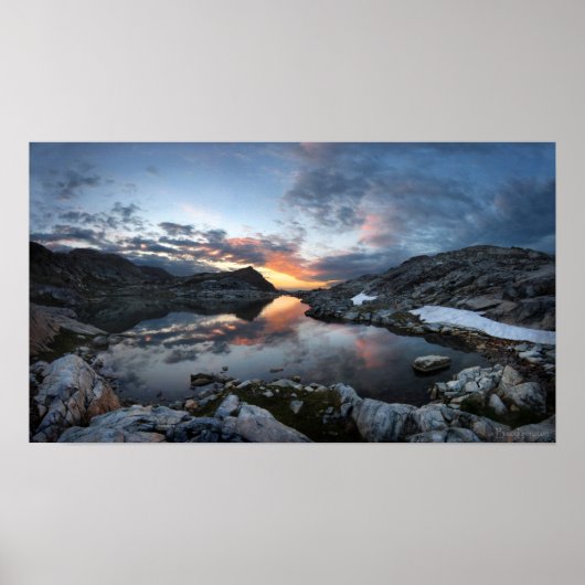 Nydiver Lakes Sunrise - Ansel Adams Wilderness Poster (Vorne)