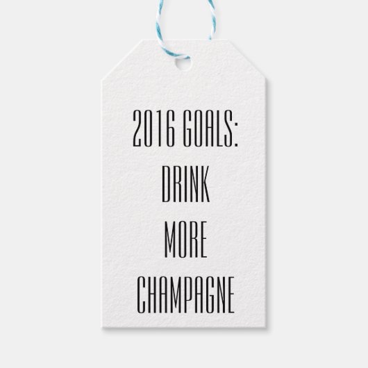 NYE Champagne Tags Geschenkanhänger (Vorderseite)