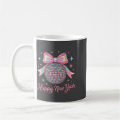 Nye Disco Ball Luxury Golden Happy New Year  Kaffeetasse (Links)