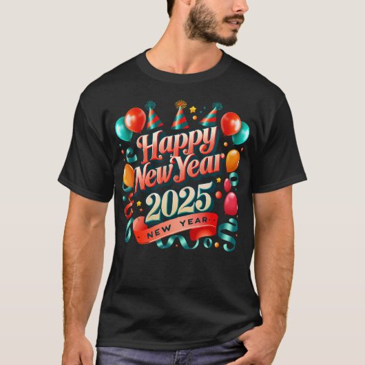 Nye Party - Funny Silvester 2025 T-Shirt (Vorderseite)