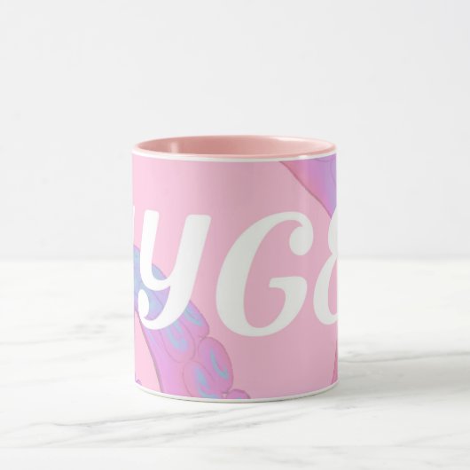NYGEL-Tasse (rosa und weiß) Tasse (Zentrum)