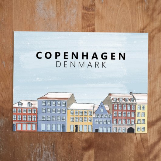 NyhavCopenhagen Denmark Scandinavia Modern Postkarte