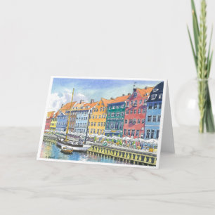 Nyhaven, Copehagen, Denmark Karte