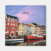 Nyhavn Canal, Copenhagen, Denmark Magnet (Vorne)