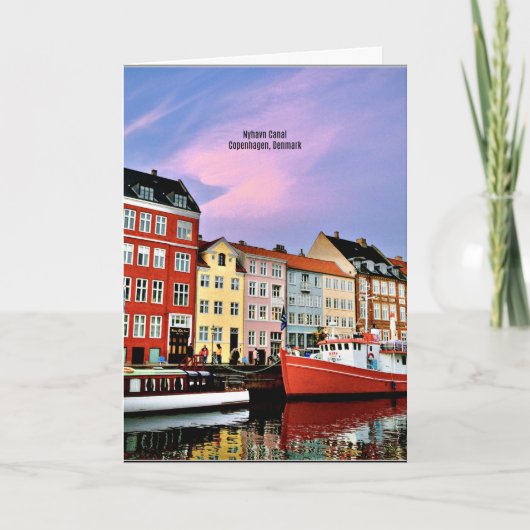 Nyhavn Canal, Kopenhagen, Dänemark Karte (Vorderseite)