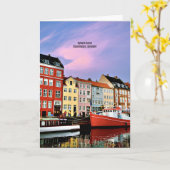 Nyhavn Canal, Kopenhagen, Dänemark Karte (Gelbe Blume)