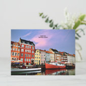 Nyhavn Canal, Kopenhagen, Dänemark Karte (Stehend Vorderseite)