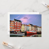 Nyhavn Canal, Kopenhagen, Dänemark Karte (Vorderseite/Rückseite Beispiel)