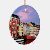 Nyhavn Canal, Kopenhagen, Dänemark Keramik Ornament (Rechts)