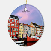 Nyhavn Canal, Kopenhagen, Dänemark Keramik Ornament (Links)