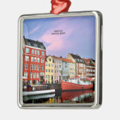Nyhavn Canal, Kopenhagen, Dänemark, Ornament Aus Metall (Links)