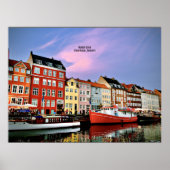 Nyhavn Canal, Kopenhagen, Dänemark Poster (Vorne)
