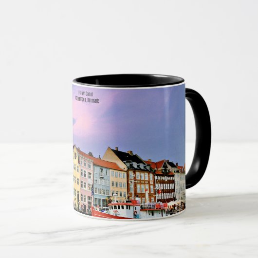 Nyhavn Canal, Kopenhagen, Dänemark Tasse (VorderseiteRechts)