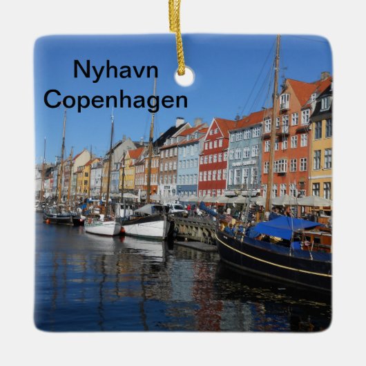 Nyhavn Copenhagen Christmas Tree Ornament (Vorderseite)