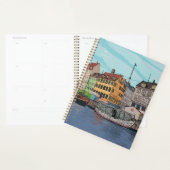 Nyhavn Copenhagen Denmark Whimsical Lustration Planer (Anzeige)