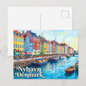 Nyhavn Dänemark Postkarte (Vorne/Hinten)