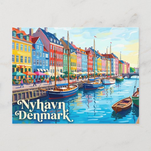 Nyhavn Dänemark Postkarte (Vorderseite)