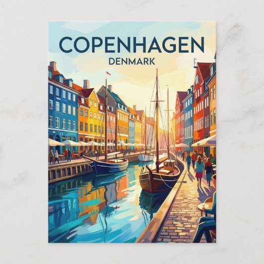 Nyhavn Dänemark Postkarte (Vorderseite)