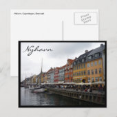 nyhavn denmark farben postkarte (Vorne/Hinten)