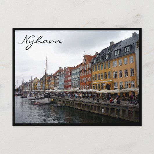 nyhavn denmark farben postkarte (Vorderseite)