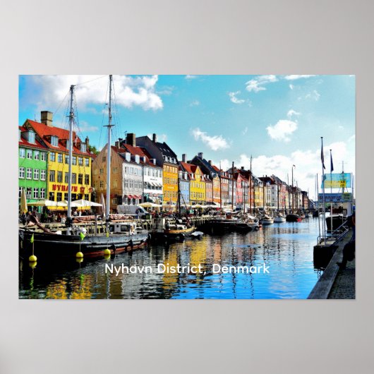 Nyhavn District, Denmark, Poster (Vorne)