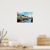 Nyhavn-Distrikt, Dänemark, Poster (Küche)