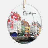 Nyhavn Kanal in Kopenhagen, Danmark Keramikornament (Links)