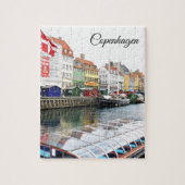 Nyhavn Kanal in Kopenhagen, Danmark Puzzle (Vertikal)
