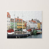 Nyhavn Kanal in Kopenhagen, Danmark Puzzle (Horizontal)