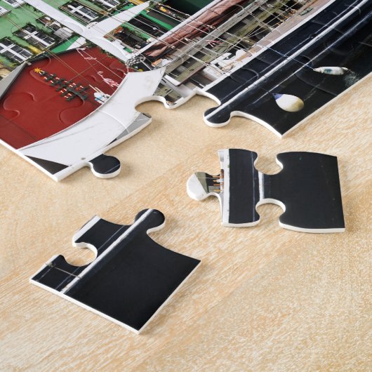 Nyhavn Kanal in Kopenhagen, Danmark Puzzle (Seite)