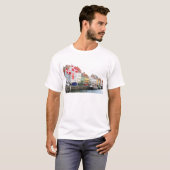 Nyhavn Kanal in Kopenhagen, Danmark T-Shirt (Vorne ganz)