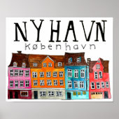 NYHAVN Kobenhavn Kunst, Dichtung und Musik Poster (Vorne)