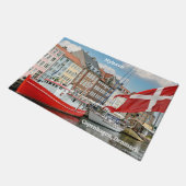 Nyhavn Kopenhagen Dänemark Fußmatte (Schrägansicht)