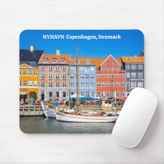 Nyhavn Kopenhagen Dänemark Mousepad (Mit Mouse)