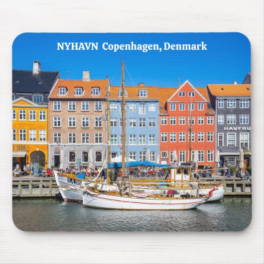 Nyhavn Kopenhagen Dänemark Mousepad (Vorne)
