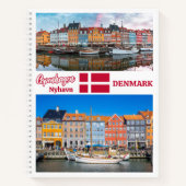 Nyhavn Kopenhagen Dänemark Notizblock (Vorderseite)