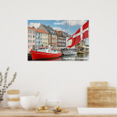 Nyhavn Kopenhagen Dänemark Poster (Küche)