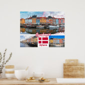 Nyhavn Kopenhagen Dänemark Poster (Küche)