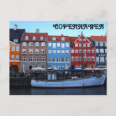 Nyhavn Kopenhagen Dänemark Postkarte (Vorderseite)