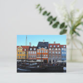 Nyhavn Kopenhagen Dänemark Postkarte (Stehend Vorderseite)