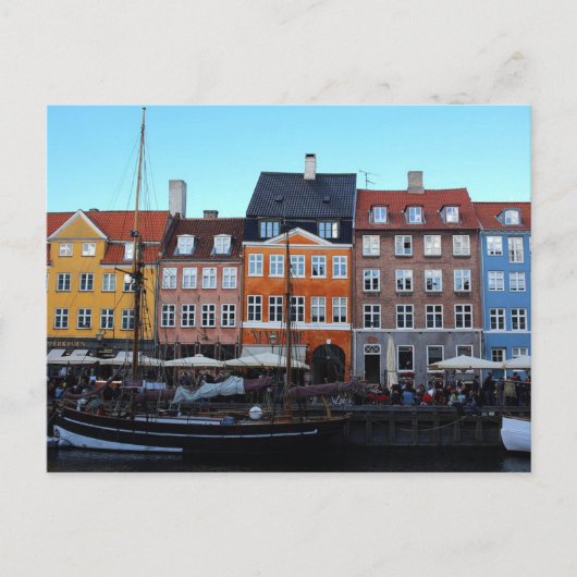 Nyhavn Kopenhagen Dänemark Postkarte (Vorderseite)