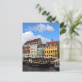 Nyhavn Kopenhagen Dänemark Postkarte (Stehend Vorderseite)