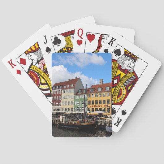 Nyhavn Kopenhagen Dänemark Spielkarten (Rückseite)