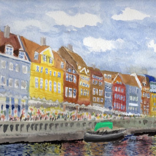 Nyhavn, Kopenhagen Leinwanddruck